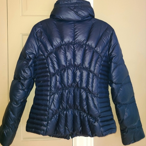 GUESS LOS ANGELES DOWN PUFFER JACKET NAVY BLUE - Picture 2 of 11